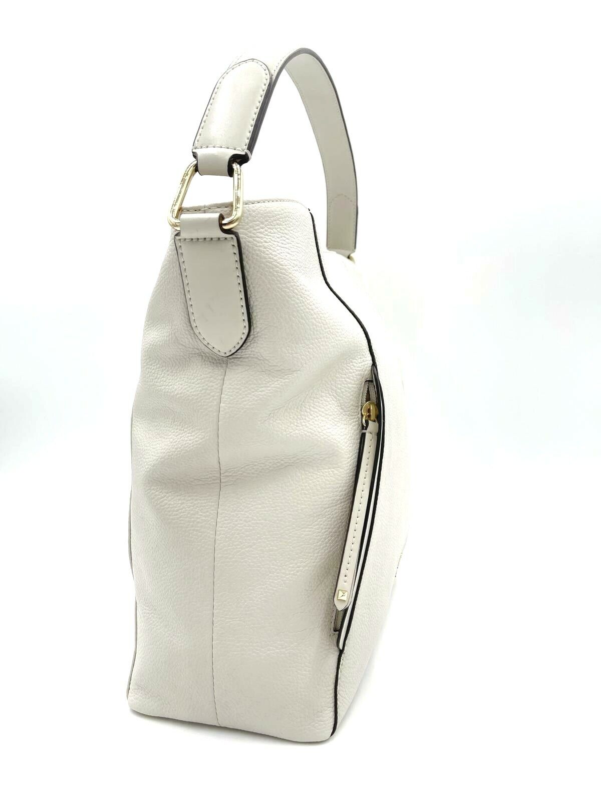 Michael Kors Evie Large Vanilla Hobo Shoulder Handbag - 193599486758