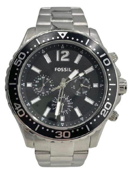 Fossil FB-02 Men's Multifunction Stainless Steel Watch BQ2599 & BQ2598