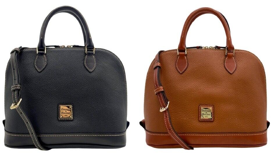 Dooney & Bourke Pebble Zip Satchel