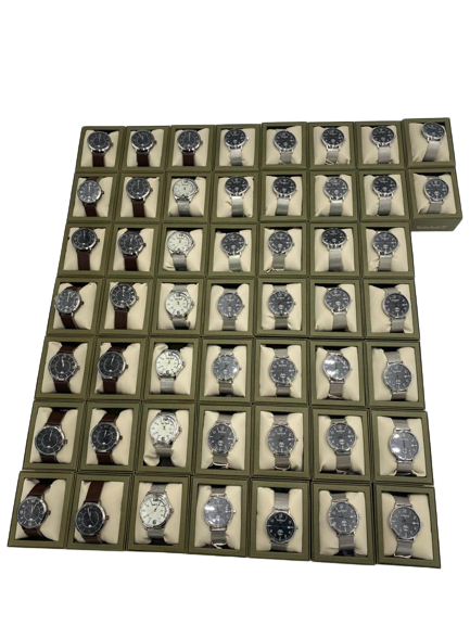 LOT OF 57 Timberland Leather and Mesh Stainless Steel Watches