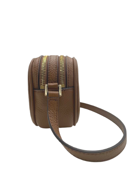 Michael Kors Women's Fulton Double Zip Leather Crossbody Bag