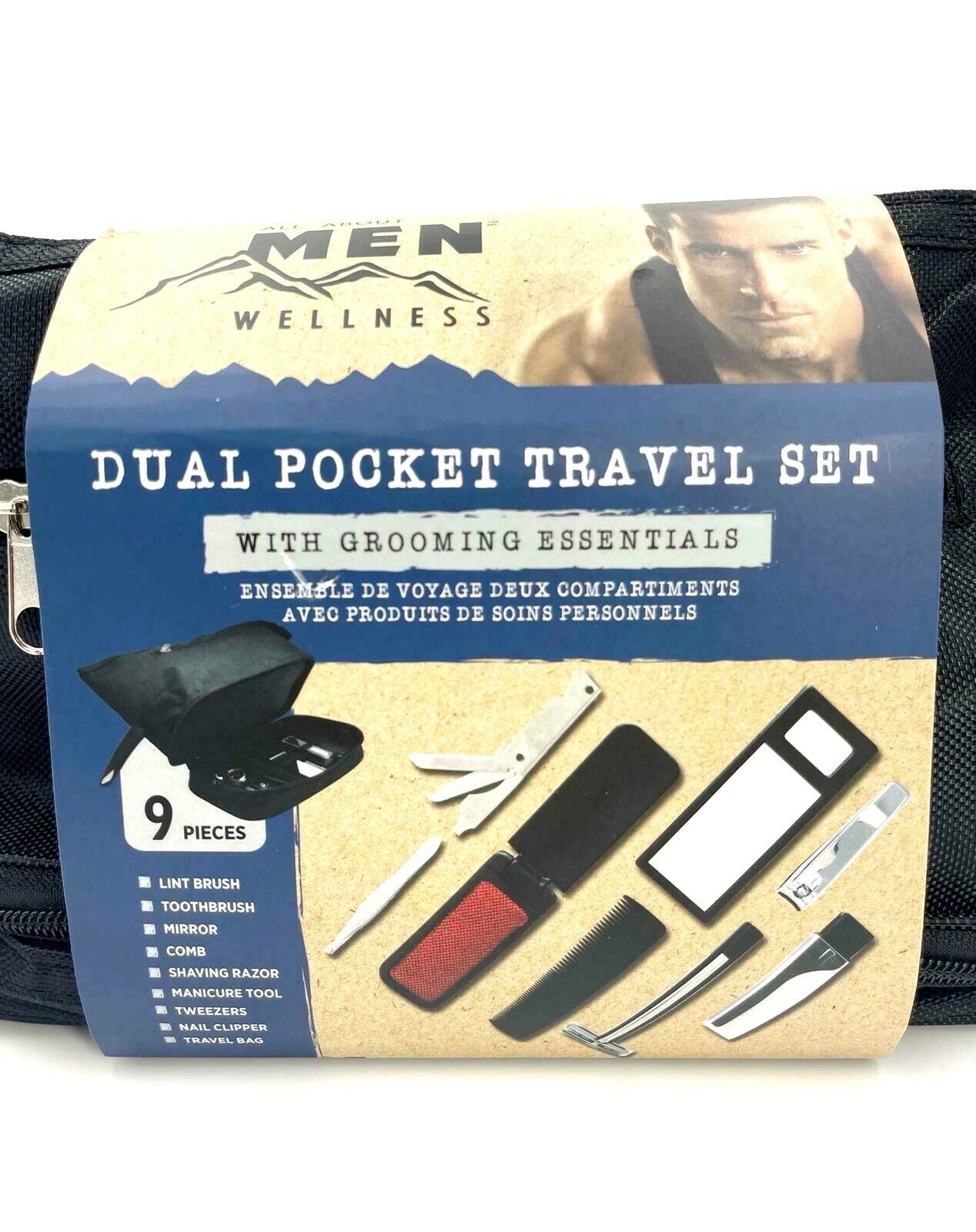 Danielle Dual Pocket Travel Set With Grooming Essentials