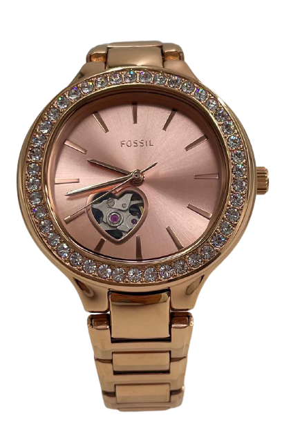 Fossil Weslee Automatic Rose Gold & Gold-Tone Watch BQ3723, BQ3724