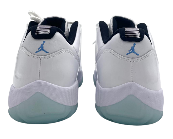 Air Jordan 11 Retro Low White/Legend Blue-White-Black Sneaker Size 10.5