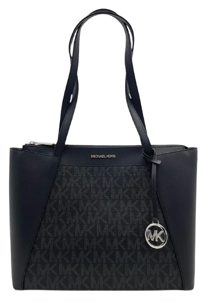 Michael Kors Maddie Signature Black Shoulder Bag Tote