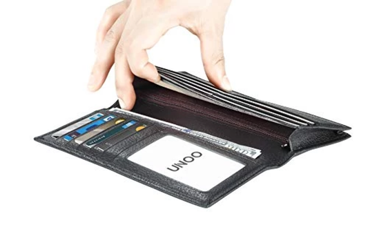 UNOO Leather Classic Long Wallet