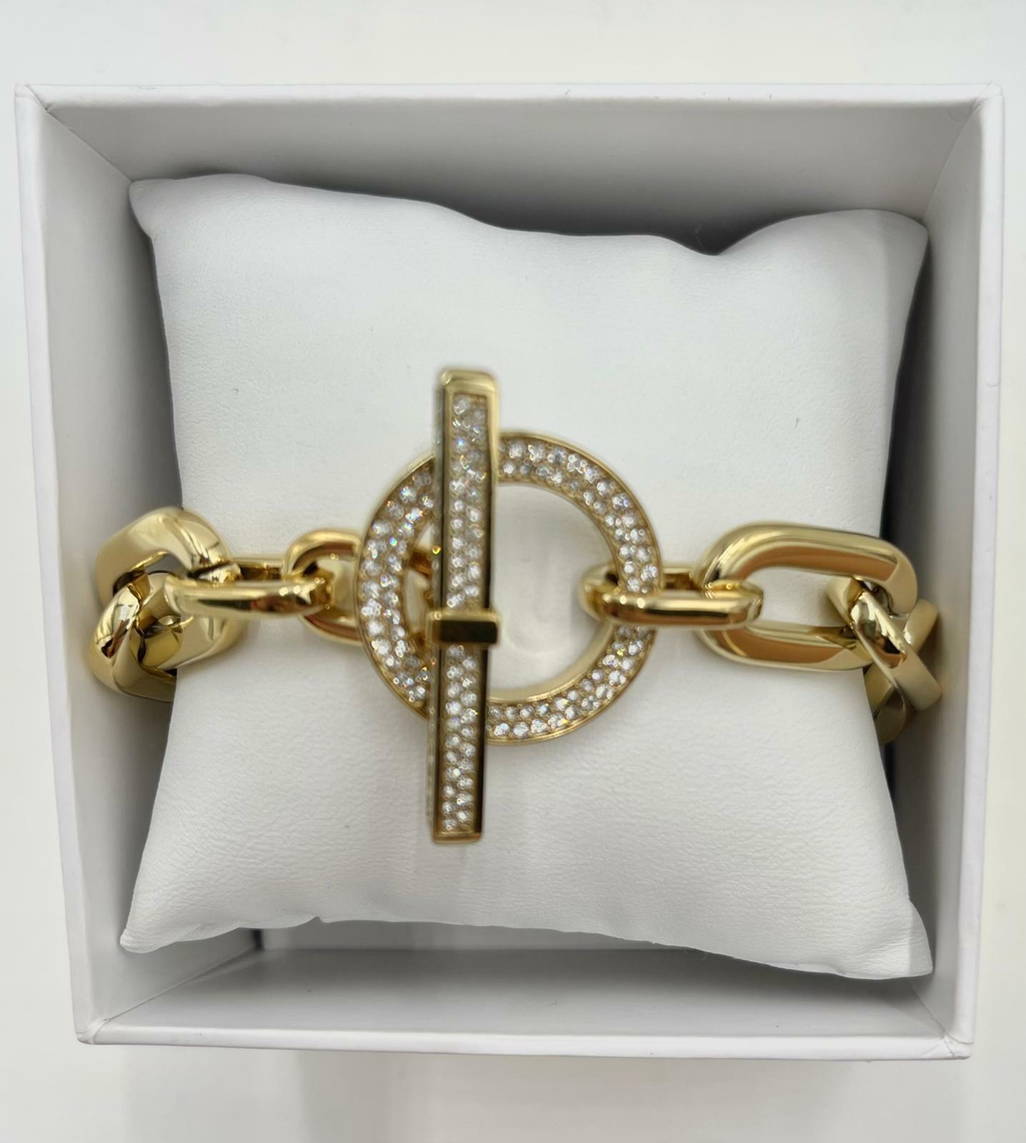 Michael Kors Gold Tone Stainless Steel Bracelets