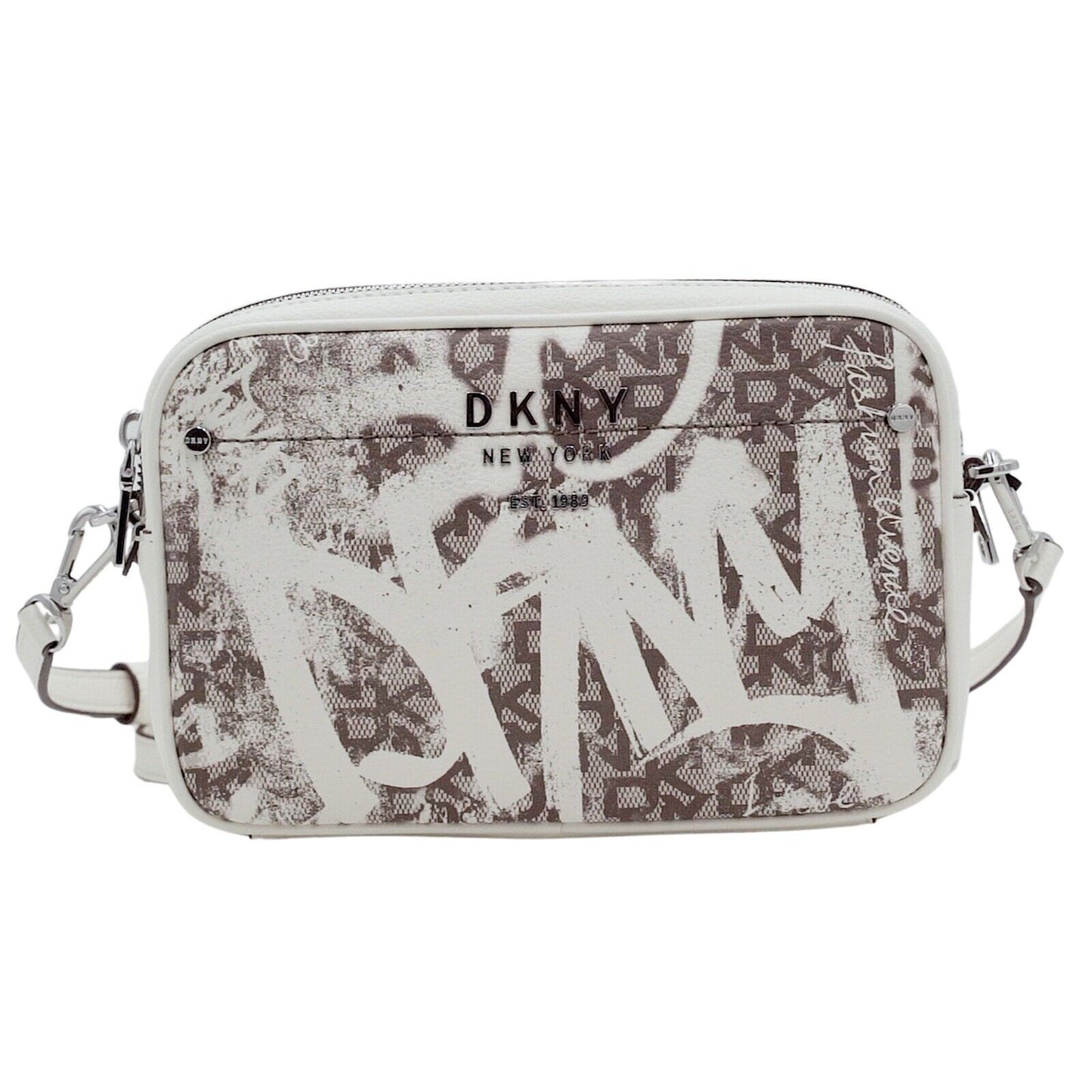 DKNY Erin Cream & Beige Camera Crossbody Bag