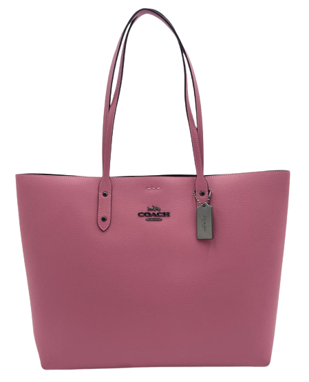 Coach Soft Leather Pink Rose Town Tote Bag