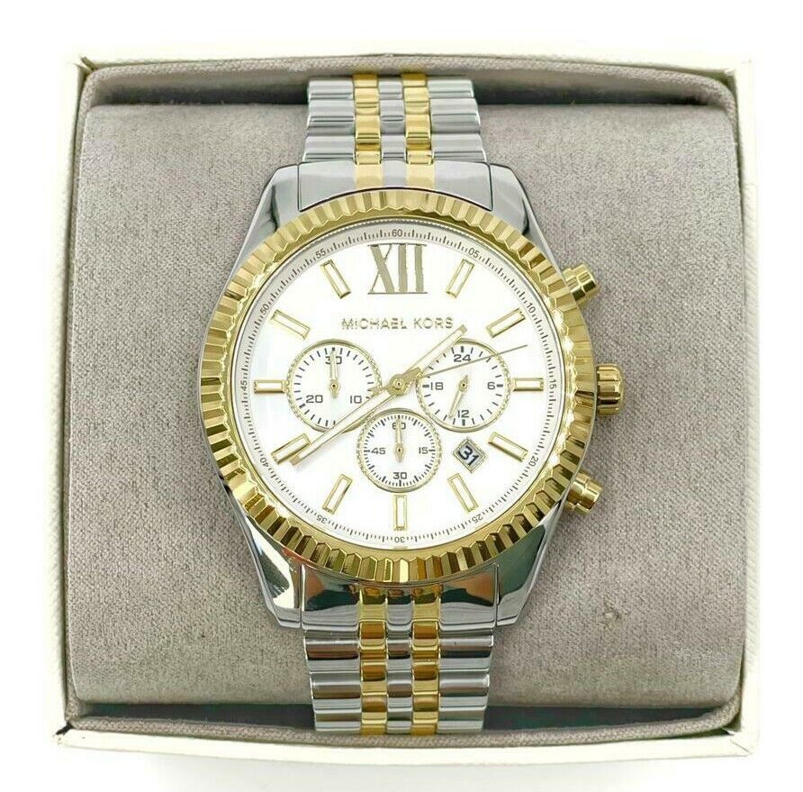 Michael Kors Lexington Chronograph Stainless Steel Watch MK8344